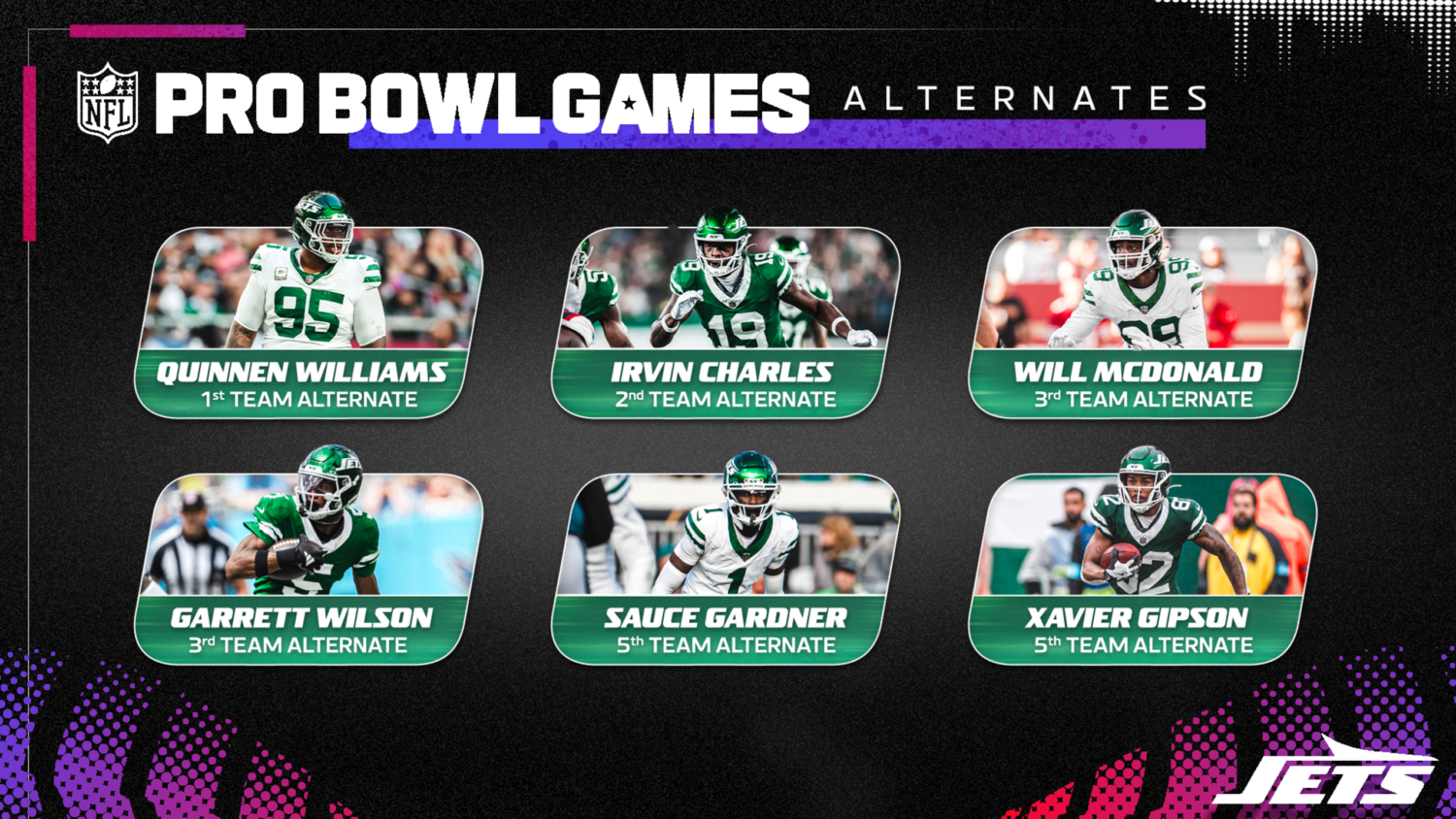 Six New York Jets Named Alternates For 2025 Pro Bowl Games — NY Jets